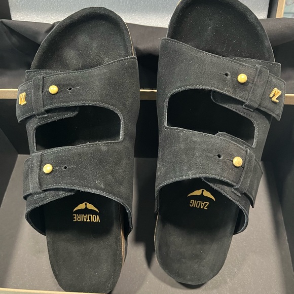 Zadig &Voltaire sandals, black suede, new in box with dustbag! EU size 40 - Picture 3 of 8